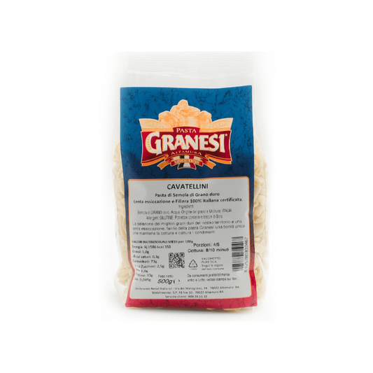 Cavatellini di Semola di grano duro 500g