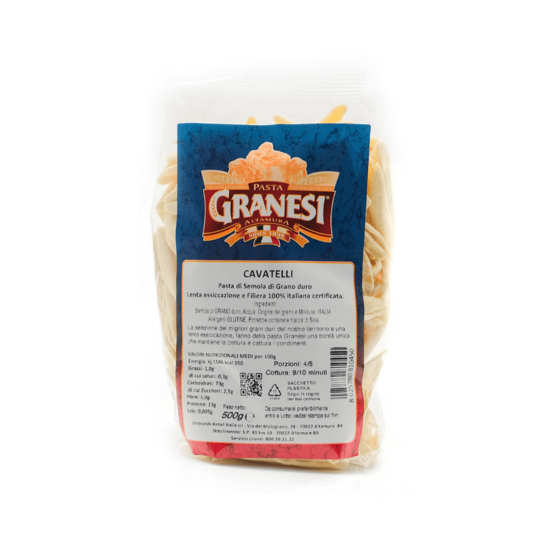 Cavatelli di Semola di grano duro 500g